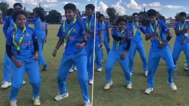ICC Women's U19 T20 World Cup 2023  जिंकल्यानंतर मैदानात टीम इंडिया खेळाडू थिरकल्या 'काला चष्मा' गाण्यावर! (Watch Video)
